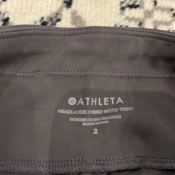 ATHLETA headlands hybrid moto tights leggings grey size 2 - Picture 5 of 12